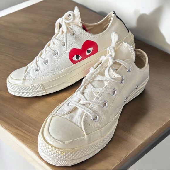 Converse Chuck 70 x Comme des Garçons PLAY – Off White – Men’s 4 / Women’s 6 - Picture 1 of 7